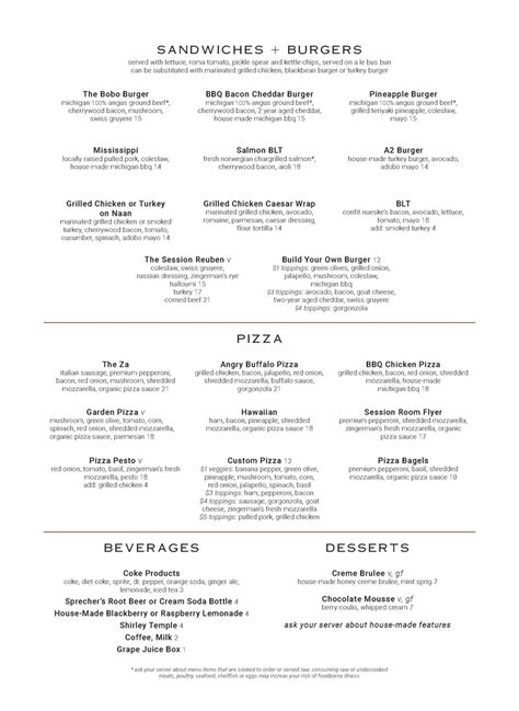 Ann arbor exclusive menu - Here one can experience a slice of luxury in Ann Arbor. This private room is ... (menu finalized 2 weeks before event date). Open Bar up to an $8,000 spend ...